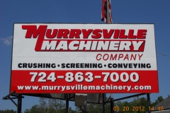 Billboard installation near Jeannette, PA for Murrysville Machinery