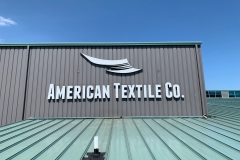 American Textile channel letters in Pittsburgh