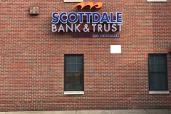 Scottdale Bank channel letters in Jeannette, PA