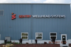 Sentry Wellhead channel letters in Pittsburgh