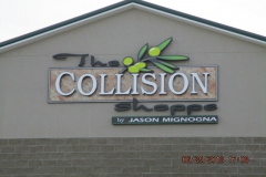 The Collision Shop Channel Letters