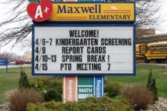 Maxwell Elementary Custom Sign