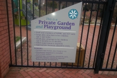 School Blind Garden Custom Sign