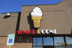 Shake & Cone Custom Sign