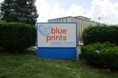 Monument signs in Monroeville for Blue Prints