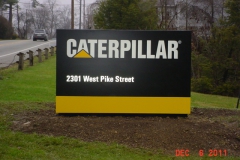 Monument signs in Jeannette, PA for Caterpillar