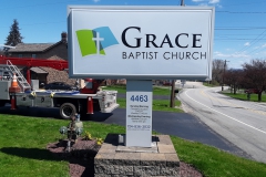 Grace Baptist monument signs in Pittsburgh