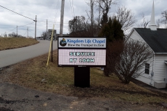 Monument signs in Monroeville for Kingdom Life Church