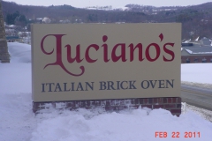 Monument signs in Indiana, PA for Luciano