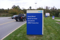 Mt Neb Directional monument signs in Uniontown