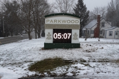 Parkwood Church monument signs in Indiana, PA