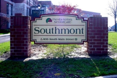 Southmont monument sign