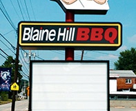Pylon signs in Monroeville for Blaine Hill