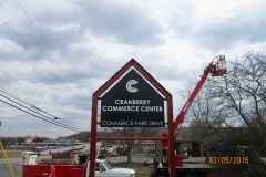 Cranberry Commerce Park pylon signs in Jeannette, PA