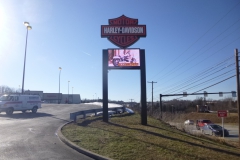 Pylon signs in Pittsburgh for Harley Davidson