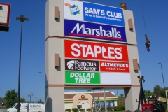 Hemp Plaza pylon signs in Indiana, PA