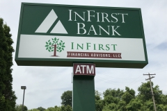 In First Bank Pole Sign