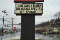 Kings pylon signs in Monroeville for Letterboard