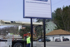 Manor House Kitchen pylon signs in Uniontown