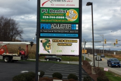 Penn Valley Plaza pylon signs in Indiana, PA