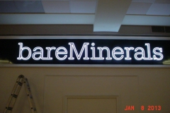 Bare Minerals Mall Sign Install