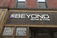 Beyond Channel Letters Sign installation in Pittsburgh