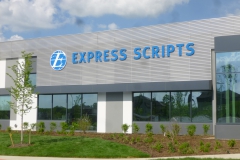 Express Scripts sign installation in Pittsburgh