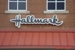 Hallmark Sign Installation