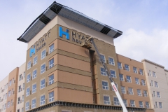 Hyatt House Pittsburgh Sign Installation