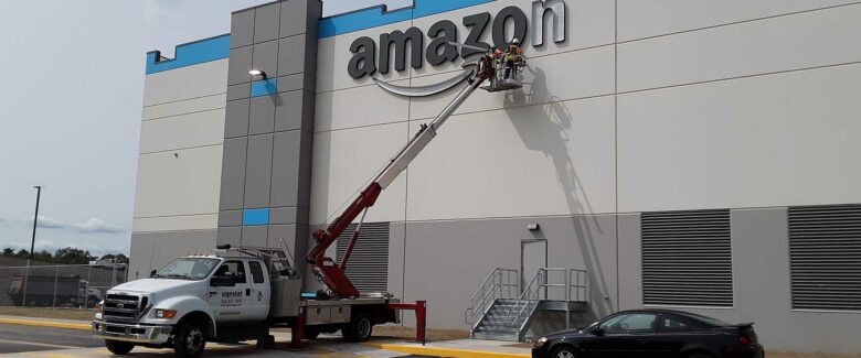 Amazon Sign with Sign Installation in Somerset, PA