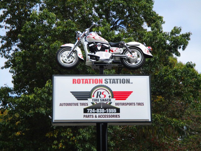 Custom signs for a motorcycle company in Monroeville